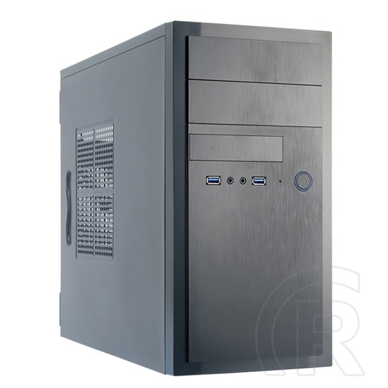 Chieftec HT-01B Elox (mini torony, micro-ATX, fekete)