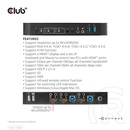 Club3D 2x1 KVM switch CSV-1382, HDMI + USB, 4k@60Hz