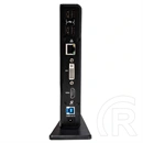 Club3D CSV-3242HD USB Gen1 dupla kijelzős dokkoló (HDMI, DVI-I, 4×USB2.0, 2×USB Gen1 Type-A, USB Type-B bemenet, RJ45 Gi