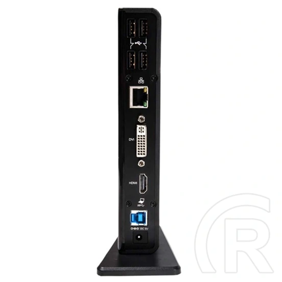 Club3D CSV-3242HD USB Gen1 dupla kijelzős dokkoló (HDMI, DVI-I, 4×USB2.0, 2×USB Gen1 Type-A, USB Type-B bemenet, RJ45 Gi