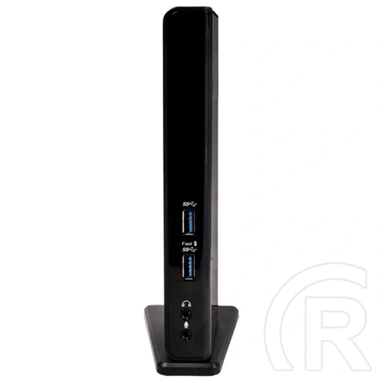 Club3D CSV-3242HD USB Gen1 dupla kijelzős dokkoló (HDMI, DVI-I, 4×USB2.0, 2×USB Gen1 Type-A, USB Type-B bemenet, RJ45 Gi