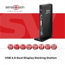 Club3D CSV-3242HD USB Gen1 dupla kijelzős dokkoló (HDMI, DVI-I, 4×USB2.0, 2×USB Gen1 Type-A, USB Type-B bemenet, RJ45 Gi