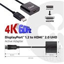 Club3D DisplayPort 1.2 to HDMI 2.0 4K@60 Hz Active adapter M/F