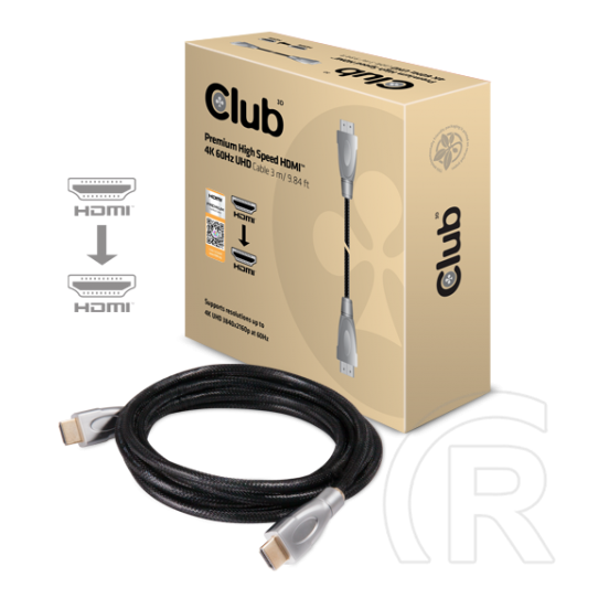 Club3D HDMI - HDMI kábel (2.0, 4K, 3 m)