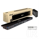Club3D USB Type-C dokkoló (3× USB-C 3.2 Gen1, 4× USB-A, HDMI, DisplayPort, VGA, microSD/SD, Gigabit LAN, 3,5 mm jack, PD