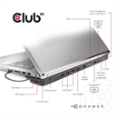 Club3D USB Type-C dokkoló (3× USB-C 3.2 Gen1, 4× USB-A, HDMI, DisplayPort, VGA, microSD/SD, Gigabit LAN, 3,5 mm jack, PD