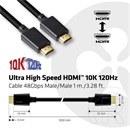 Club3D Ultra High Speed HDMI kábel (10K 120Hz, 48Gbit, 1 m)