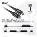 Club 3D Kábel  (3.2 USB-C Gen 2 to 3.2 USB-C Gen 2, 60W PD, 8K60Hz, M/M, 5m)