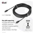 Club 3D Kábel  (3.2 USB-C Gen 2 to 3.2 USB-C Gen 2, 60W PD, 8K60Hz, M/M, 5m)