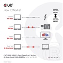 Club 3D Kábel  (3.2 USB-C Gen 2 to 3.2 USB-C Gen 2, 60W PD, 8K60Hz, M/M, 5m)
