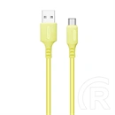 ColorWay CW-CBUC043-Y USB–Type-C töltő- és adatkábel (1 m, 2,4 A, sárga)