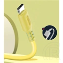 ColorWay CW-CBUC043-Y USB–Type-C töltő- és adatkábel (1 m, 2,4 A, sárga)