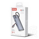 ColorWay CW-HUB01 USB-C 5 az 1-ben dokkoló (HDMI 4K 30Hz, USB-C PD 100W, 3x USB A 3.0, sötétszürke)