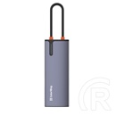 ColorWay CW-HUB03 USB-C dokkoló 6 az 1-ben (USB-C PD 100W, 3x USB 3.0, 1x USB 2.0, RJ45 Gigabit, sötétszürke)