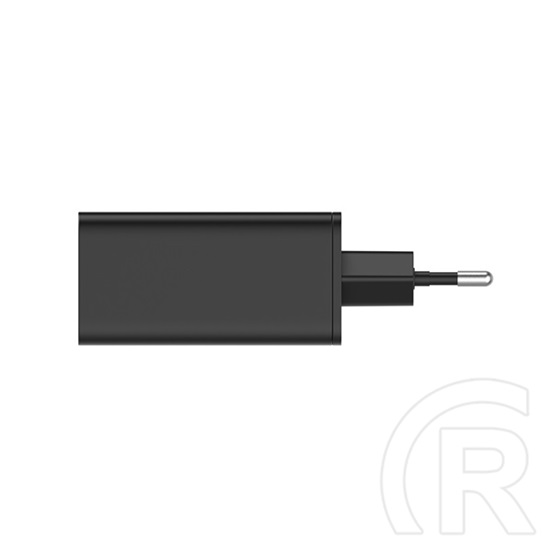 ColorWay GaN3 Pro Power Delivery töltő (65W, USB-A + 2× USB Type-C, PD 3.0, fekete)