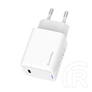 ColorWay GaN Mini AC töltő (45W, PD, PPS, 1x USB-C, fehér)