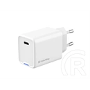 ColorWay GaN Mini AC töltő (45W, PD, PPS, 1x USB-C, fehér)