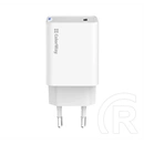 ColorWay GaN Mini AC töltő (45W, PD, PPS, 1x USB-C, fehér)