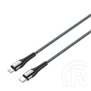 ColorWay USB adat- és töltőkábel (C dugó / Lightning, PD 30W, 1 m, szürke)