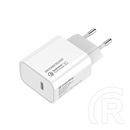 ColorWay USB töltő adapter Power Delivery USB-C 20W V2 (USB-C PD, CW-CHS026PD-WT, fehér)