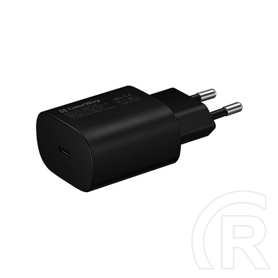 ColorWay USB töltőadapter 25W (USB Type-C, PD 3.0, PPS, 3A, fekete)
