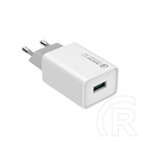 Colorway USB töltő adapter (18W, 1x USB, Quick Charge 3.0, fehér, CW-CHS013Q-WT)
