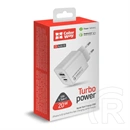 Colorway USB töltőadapter (Type-C PD + USB QC3.0, 20 W, fehér)
