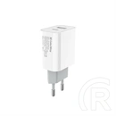 Colorway USB töltőadapter (Type-C PD + USB QC3.0, 20 W, fehér)