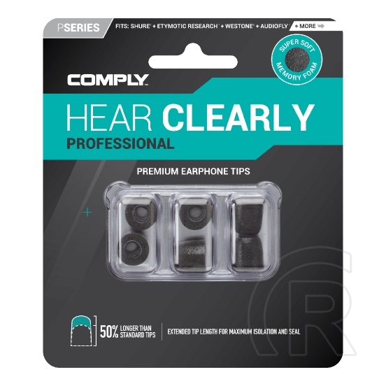 Comply Hear Clearly Professional memóriahab fülilleszték L (fekete)