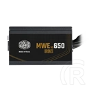 Cooler Master MWE Bronze 650 V3 tápegység (650 W, 80+ Bronze, ATX 3.1, fekete)