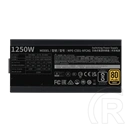 Cooler Master MWE Gold 1250 tápegység (1250W, 80+ Gold, ATX, fekete)