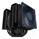 Cooler Master MasterAir MA824 Stealth CPU hűtő (135 mm + 120 mm, PWM, max 1550/1950 rpm, 24.6/22.6 dBA, fekete)