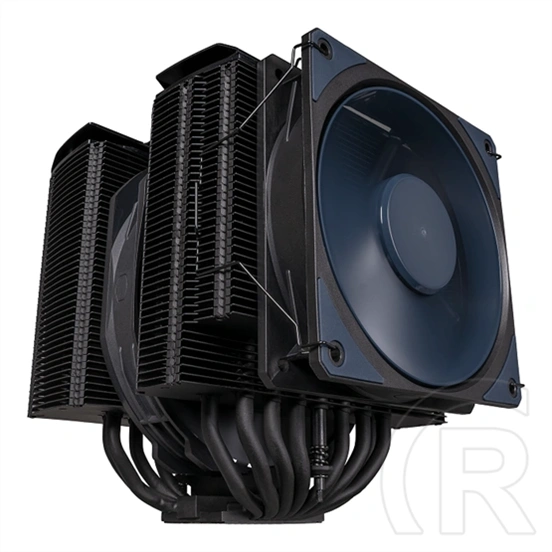 Cooler Master MasterAir MA824 Stealth CPU hűtő (135 mm + 120 mm, PWM, max 1550/1950 rpm, 24.6/22.6 dBA, fekete)