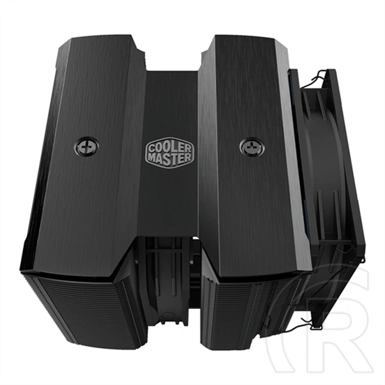 Cooler Master MasterAir MA824 Stealth CPU hűtő (135 mm + 120 mm, PWM, max 1550/1950 rpm, 24.6/22.6 dBA, fekete)