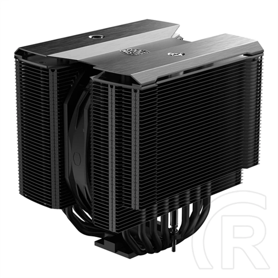 Cooler Master MasterAir MA824 Stealth CPU hűtő (135 mm + 120 mm, PWM, max 1550/1950 rpm, 24.6/22.6 dBA, fekete)