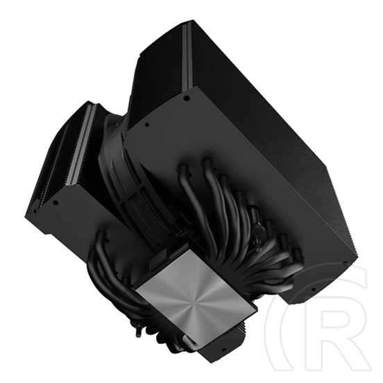Cooler Master MasterAir MA824 Stealth CPU hűtő (135 mm + 120 mm, PWM, max 1550/1950 rpm, 24.6/22.6 dBA, fekete)