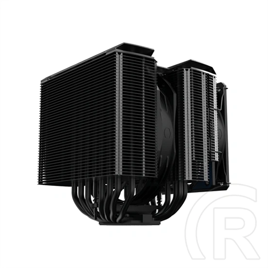 Cooler Master MasterAir MA824 Stealth CPU hűtő (135 mm + 120 mm, PWM, max 1550/1950 rpm, 24.6/22.6 dBA, fekete)
