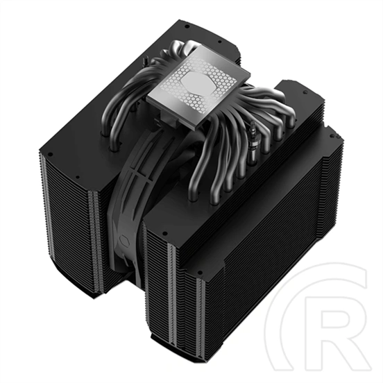 Cooler Master MasterAir MA824 Stealth CPU hűtő (135 mm + 120 mm, PWM, max 1550/1950 rpm, 24.6/22.6 dBA, fekete)