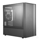 Cooler Master MasterBox NR400 w/o ODD (mini torony, mikro-ATX, ablakos, fekete)