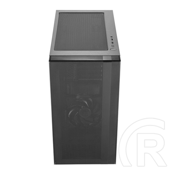 Cooler Master MasterBox NR400 w/o ODD (mini torony, mikro-ATX, ablakos, fekete)