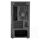 Cooler Master MasterBox NR400 w/o ODD (mini torony, mikro-ATX, ablakos, fekete)
