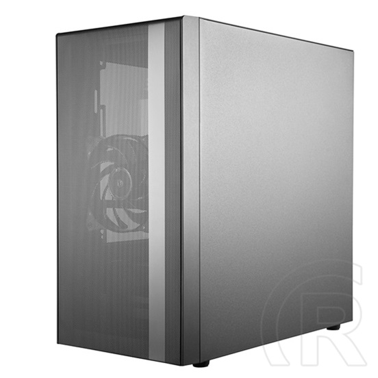 Cooler Master MasterBox NR400 w/o ODD (mini torony, mikro-ATX, ablakos, fekete)