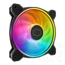 Cooler Master MasterFan MF120 Halo2 ARGB hűtő ventilátor (120 mm, PWM, 0-2050 rpm, 27 dBA, fekete)