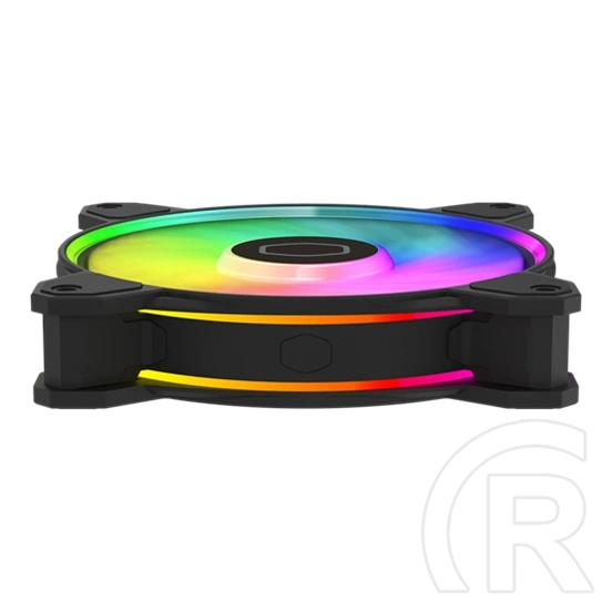 Cooler Master MasterFan MF120 Halo2 ARGB hűtő ventilátor (120 mm, PWM, 0-2050 rpm, 27 dBA, fekete)