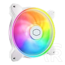 Cooler Master MasterFan MF140 Halo2 hűtő ventilátor (140 mm, 0-1600 rpm, PWM, puskacsapágy, ARGB, 27 dBA, fehér)
