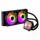 Cooler Master MasterLiquid 240L Core ARGB White vízhűtés (2x 120 mm, PWM, max 1750 RPM, ARGB, fehér)