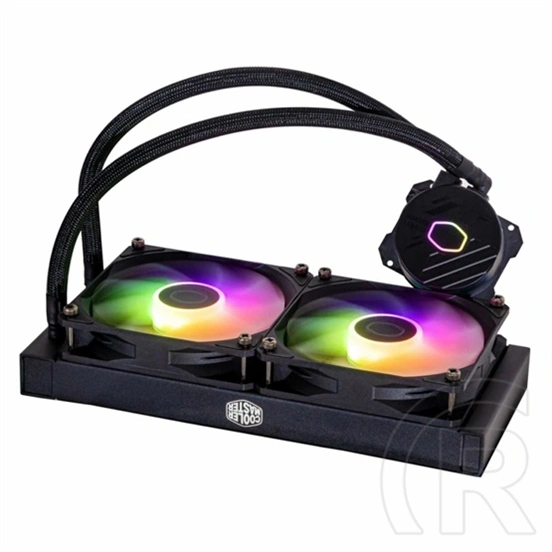 Cooler Master MasterLiquid 240L Core ARGB White vízhűtés (2x 120 mm, PWM, max 1750 RPM, ARGB, fehér)