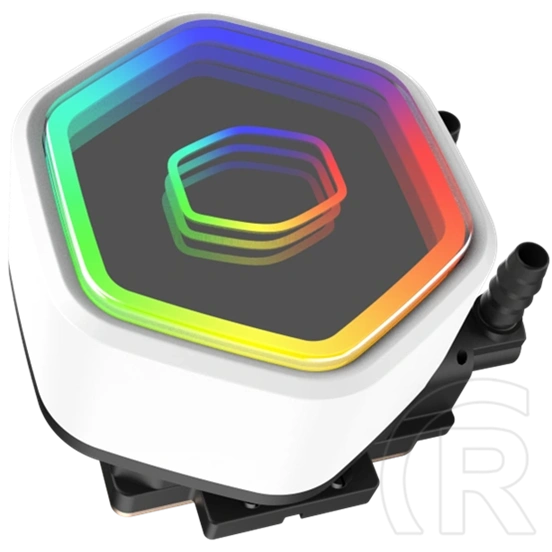 Cooler Master MasterLiquid 240 Core II White vízhűtés (2x 120 mm ARGB ventilátor 650-1750 rpm, radiátor 277 x 119,6 x 27