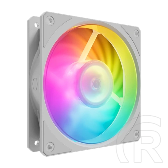 Cooler Master Mobius 120P ARGB hűtő ventilátor (120 mm, PWM, max 2400 rpm, fehér)
