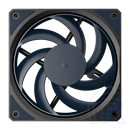 Cooler Master Mobius 120 Slim hűtő ventilátor (120 mm, max 2500 RPM, 4 tűs, PWM, fekete)
